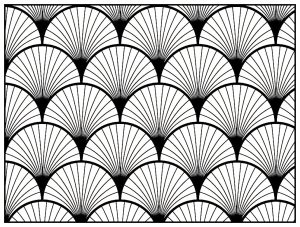 Printable Art Deco Coloring Page for adults : Geometric-patterns-art-deco-2