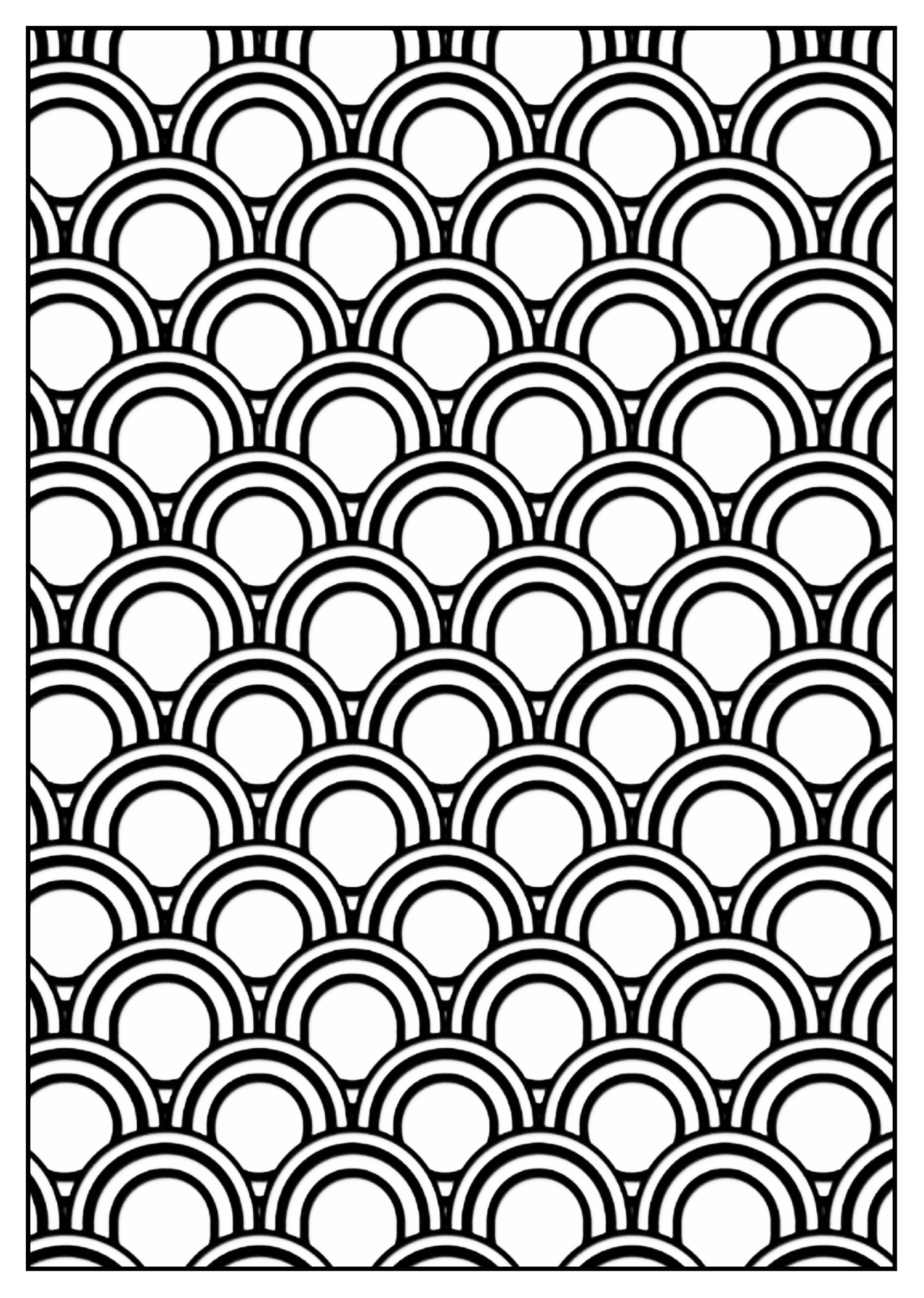 Art Deco pattern Adult coloring page - Style n°5