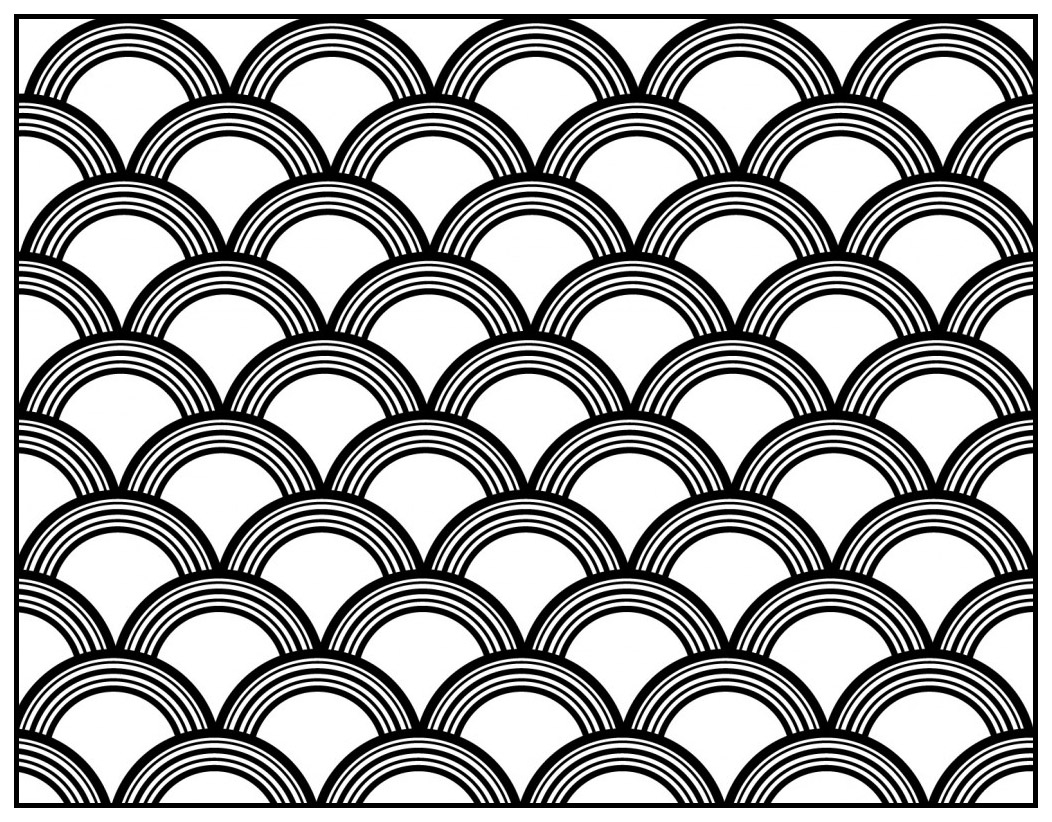 Art Déco pattern to color - Style n°8