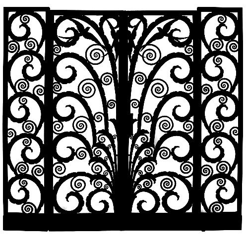 An Art Deco gate ... Open it and chose your colors !
