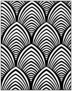 Coloring adult geometric patterns art deco 4