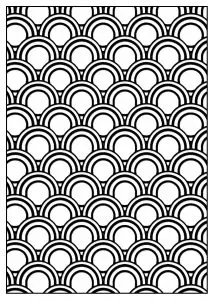 Concentric Art Deco arcs