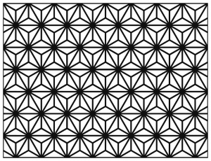 Coloring adult geometric patterns art deco 9