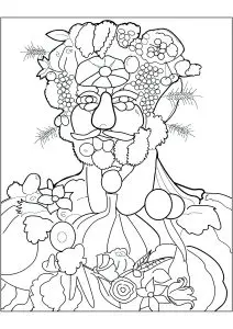 Giuseppe Arcimboldo   Vortumnus (Vertumno) (1590)