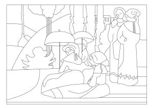 Emilie Bernard   Breton Women with Umbrellas (1892)