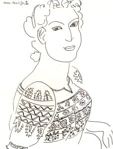 Drawing by Henri Matisse: La blouse Roumaine   1942