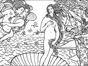 Printable Masterpieces coloring sheets for adults