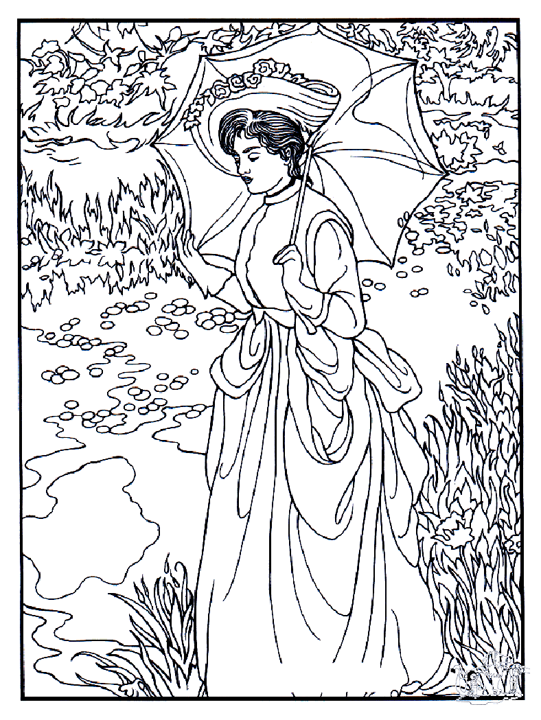 Impressionism - Coloring Pages for Adults
