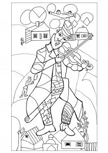 Marc Chagall   The green violonist