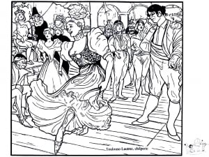 Henri de Toulouse Lautrec   Marcelle Lender dancing the bolero in 'Chilpéric'.