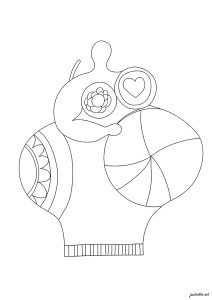 Female silhouette in the style of Niki de Saint Phalle