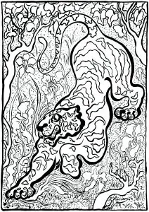 Paul Élie Ranson - Tiger in the Jungle (version 1)
