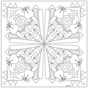 Floral And Harmonious Azulejo