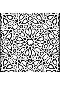 Original Azulejo seen in Lisbon vectorized