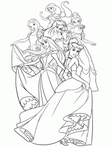 Colriage Princesse Disney Coloring Pages For Adults