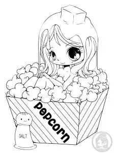 Popcorn girl