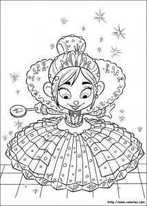 Les mondes de Ralph : Vanellope von Schweetz (Return to childhood Coloring Page)
