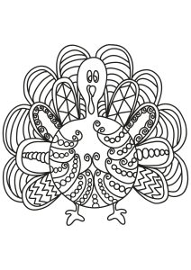 Coloring free book turkey