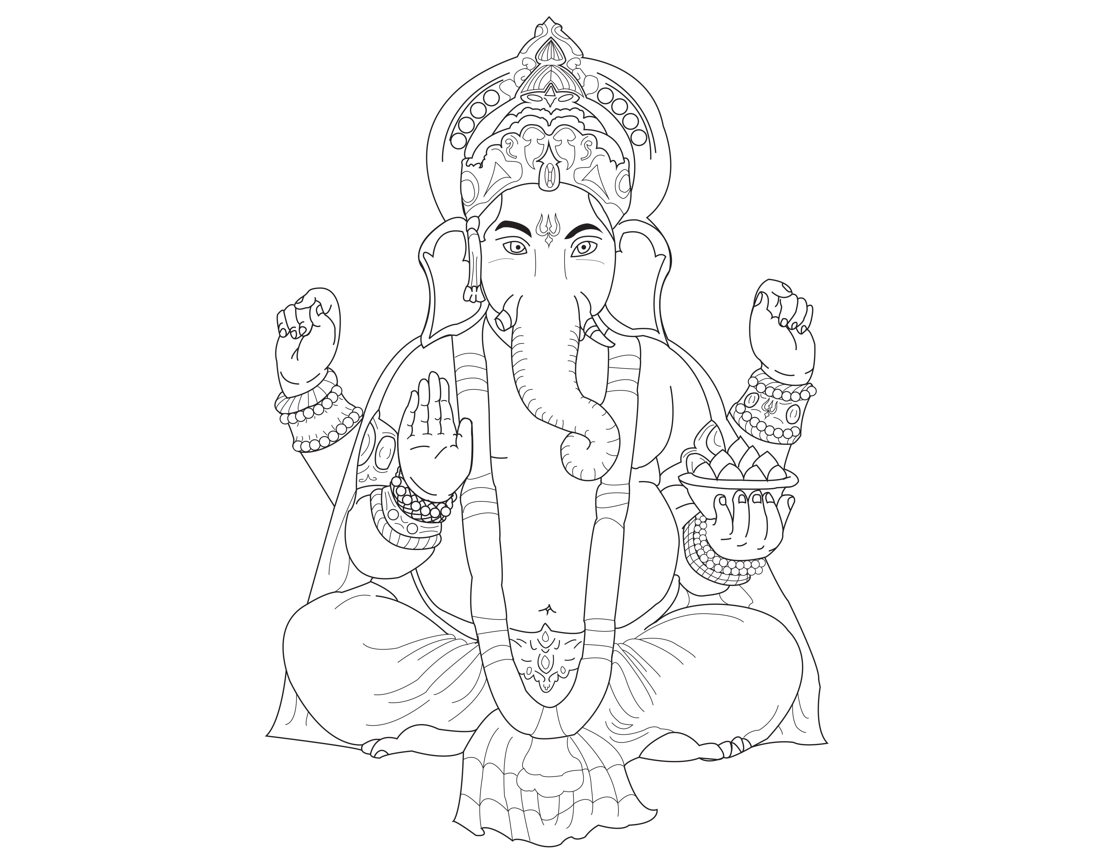 Ganesh, The god of wisdom and intelligence.
