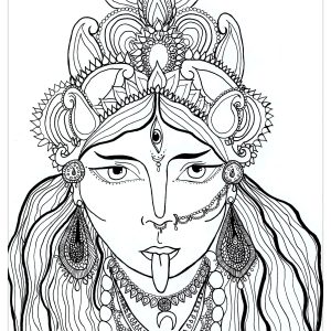 Kali (India & Bollywood Coloring Page)
