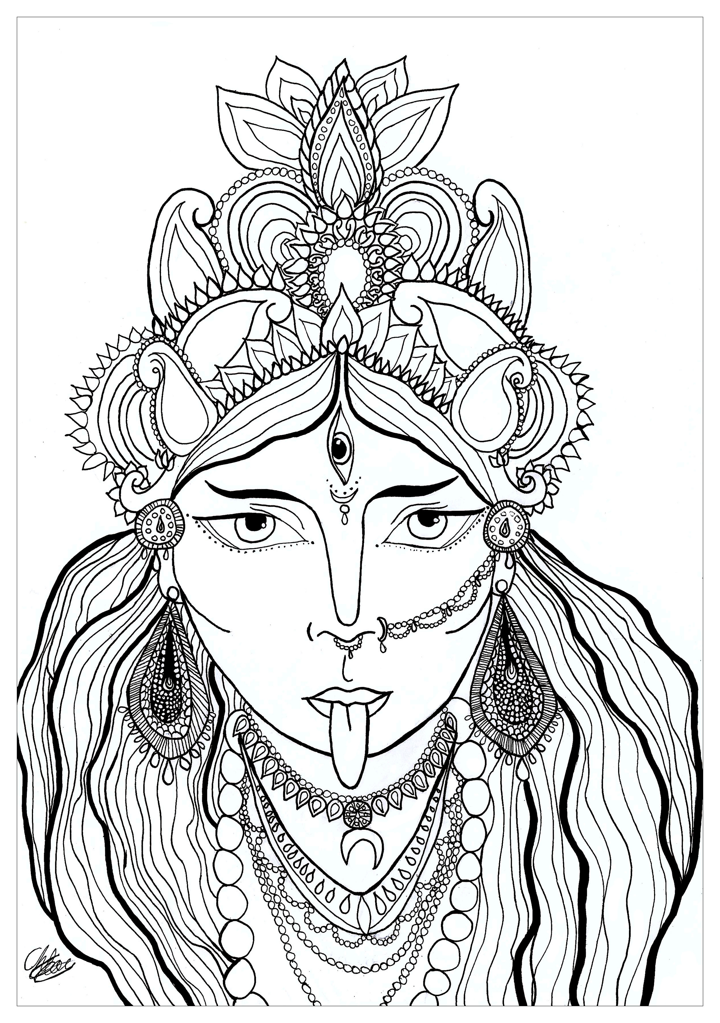 hindu coloring pages