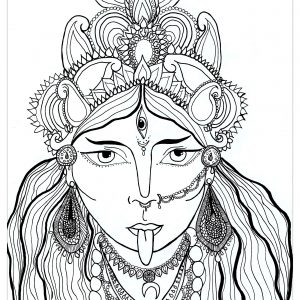 Coloring goddess Kali