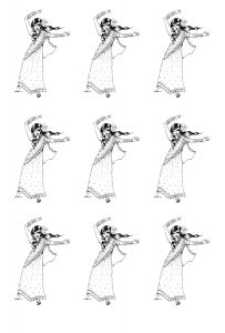 Coloring india bollywood dance