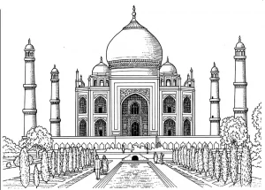 Difficult taj mahal mausoleum in india