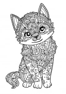 coloring-cute-kitten