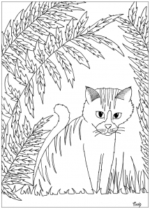 Coloring little cute cat by miwah