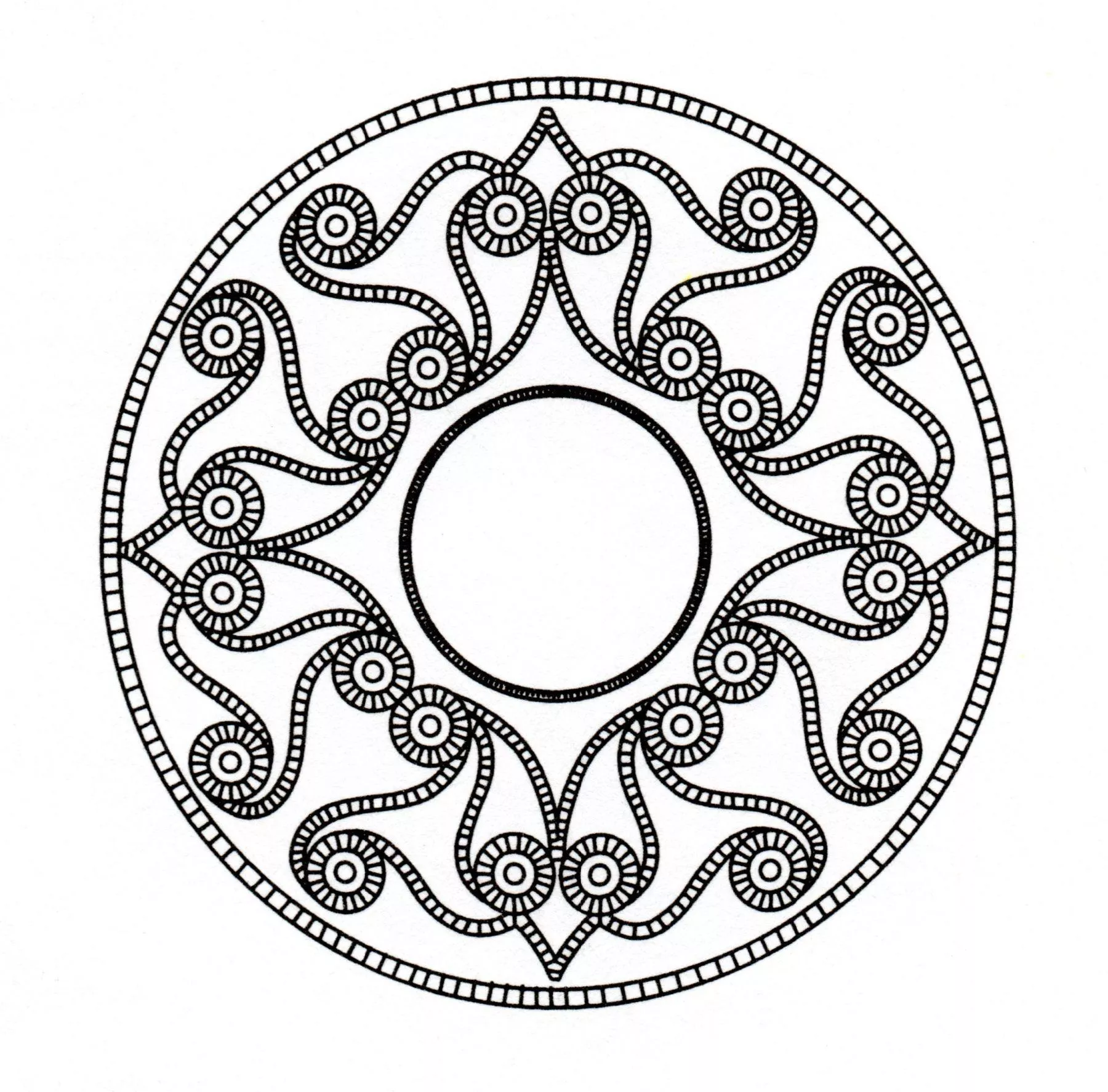Celtic art - 10 (Printable Coloring Page for adults)