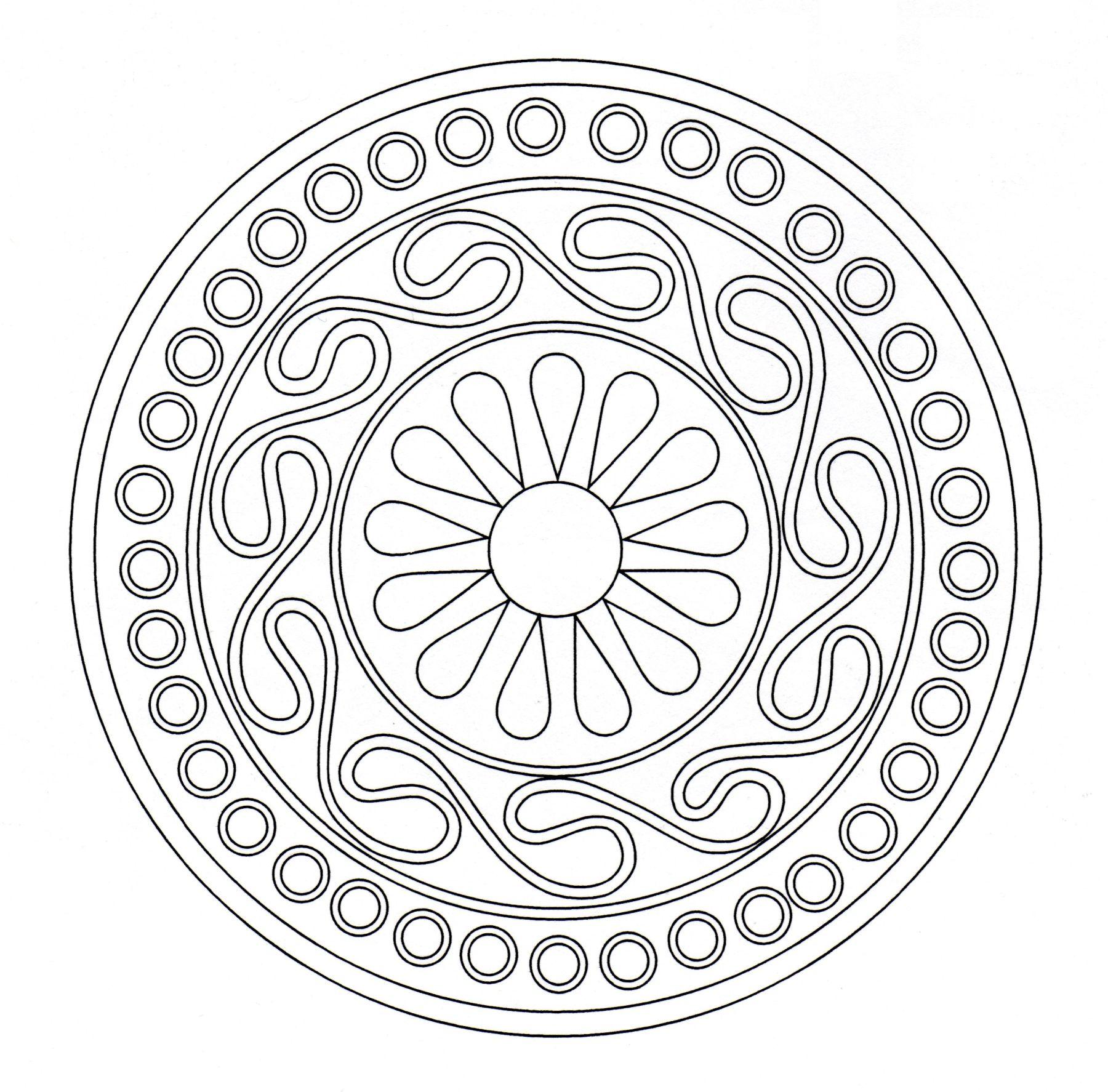 Celtic art drawing looking like a Mandala