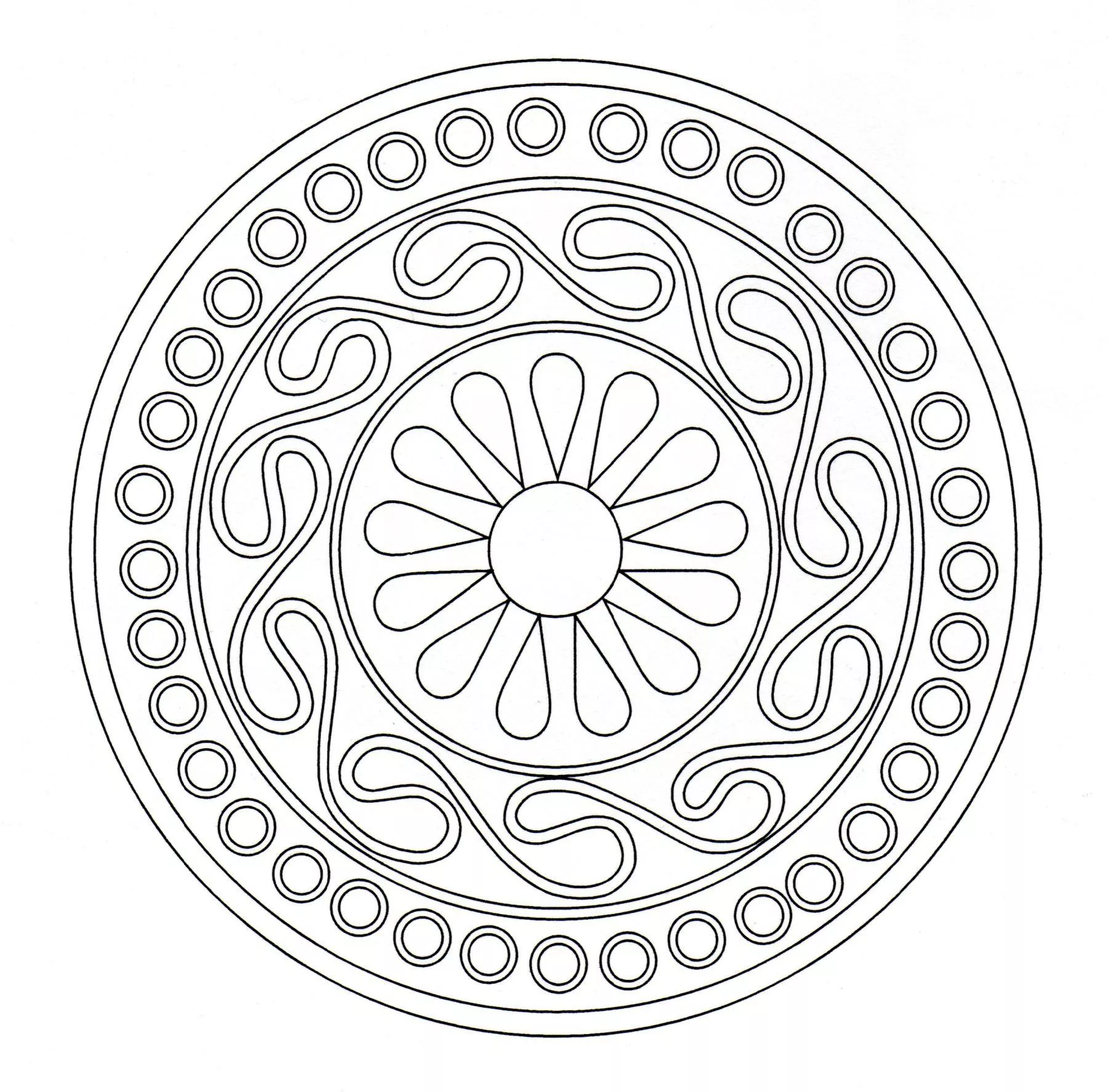 Celtic art - 14 (Printable Coloring Page for adults)