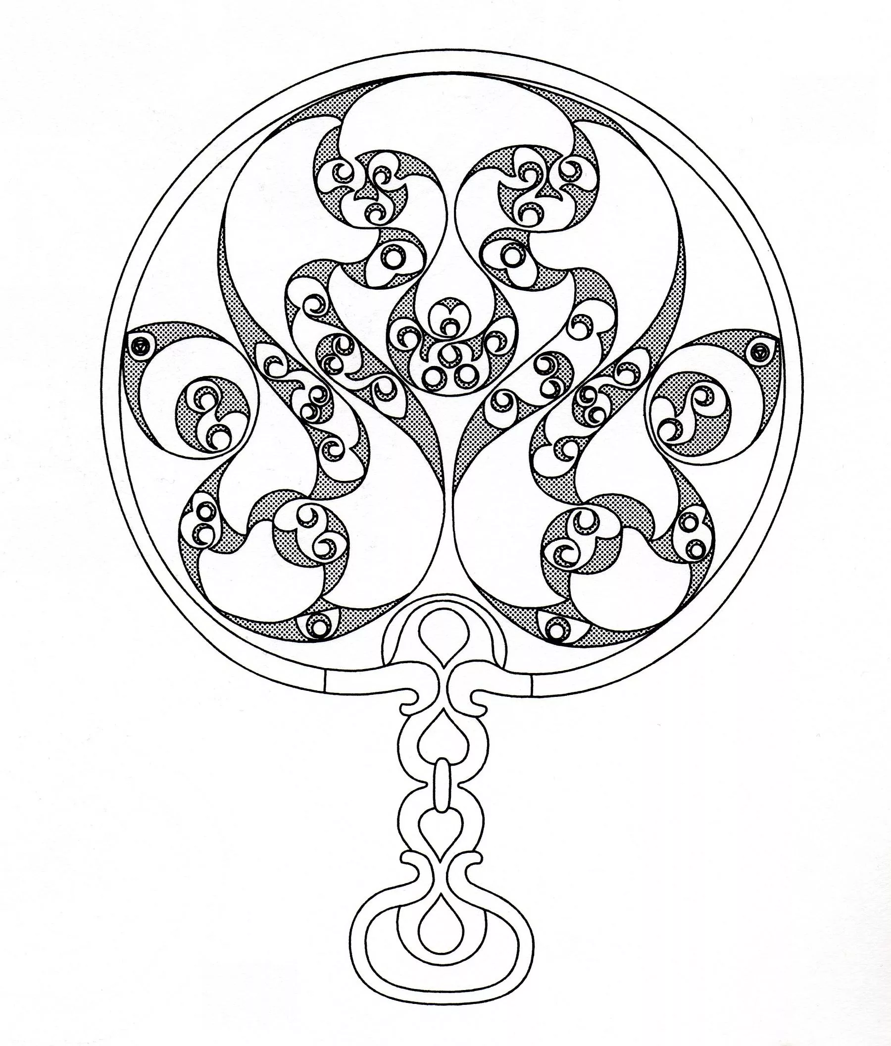 Celtic art - 19 (Printable Coloring Page for adults)