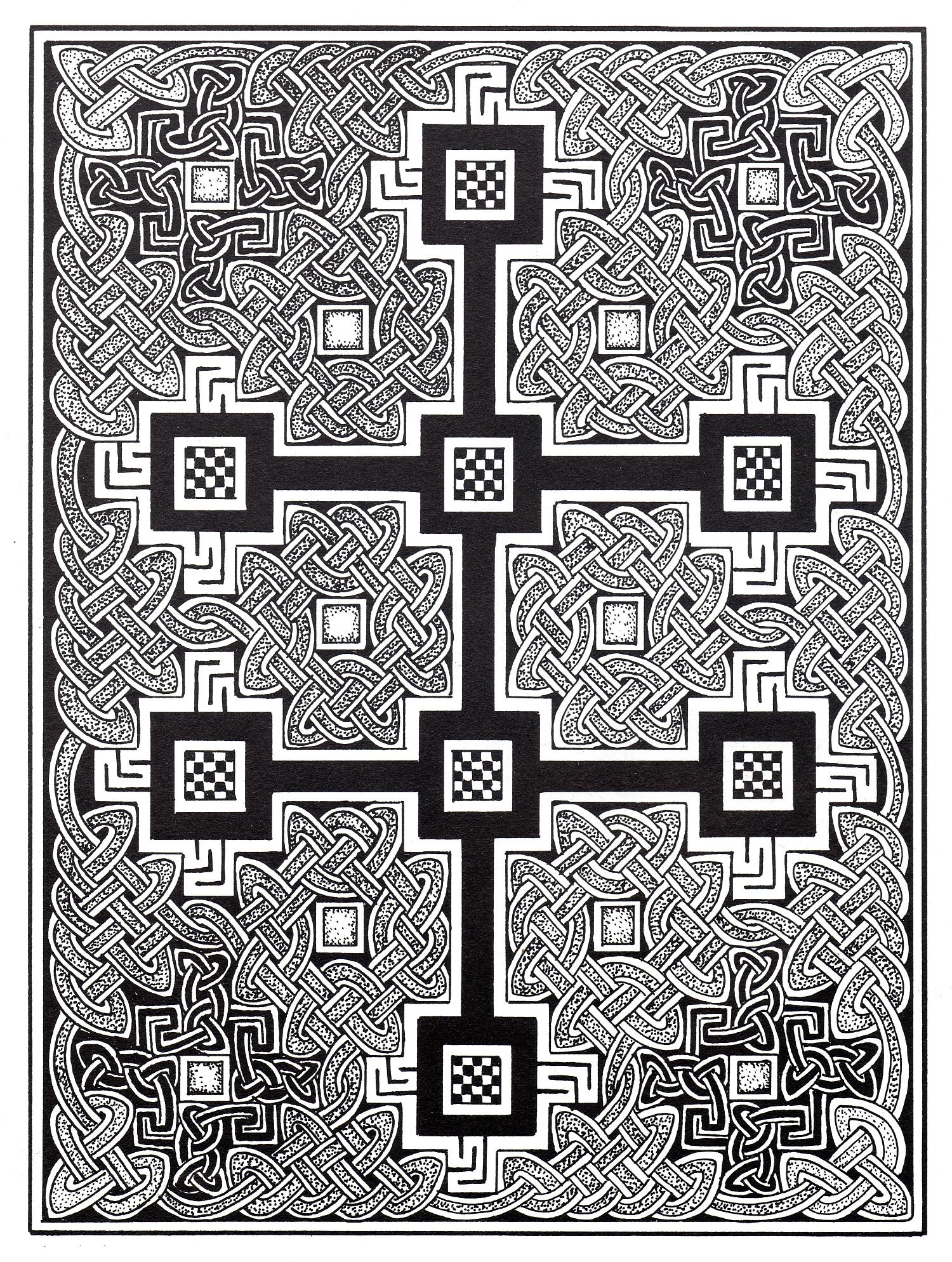 Complex Celtic art design