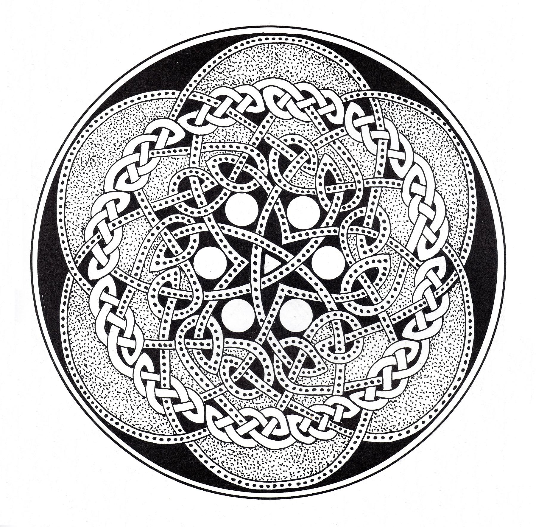 Celtic art design looking like a Mandala