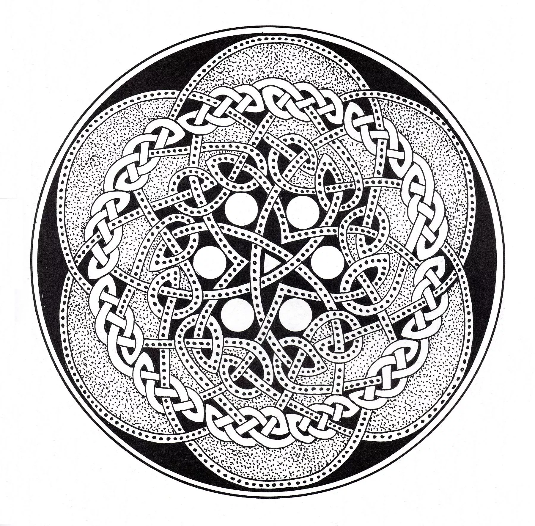 Celtic art - 26 (Printable Coloring Page for adults)