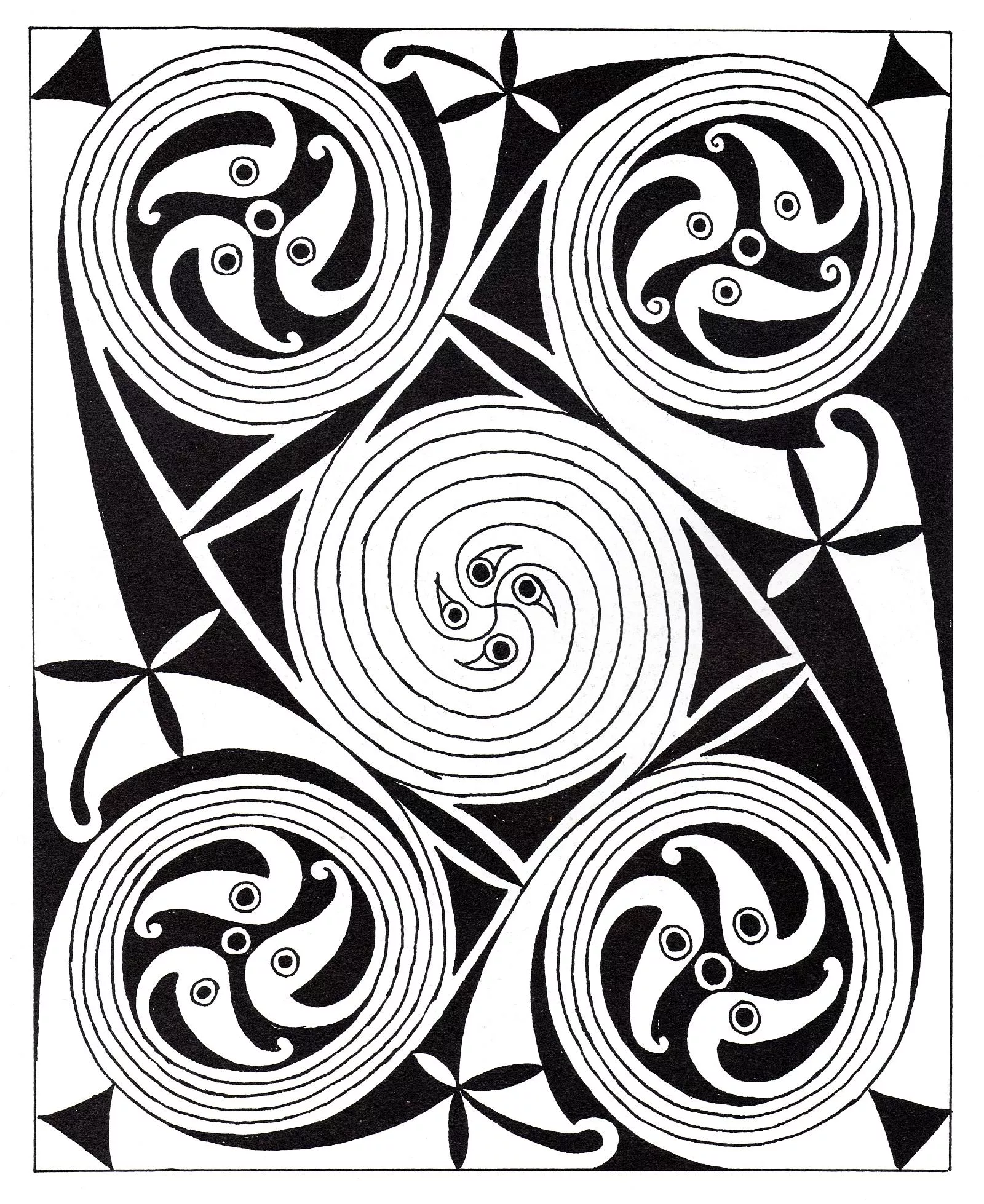 Celtic art - 31 (Printable Coloring Page for adults)
