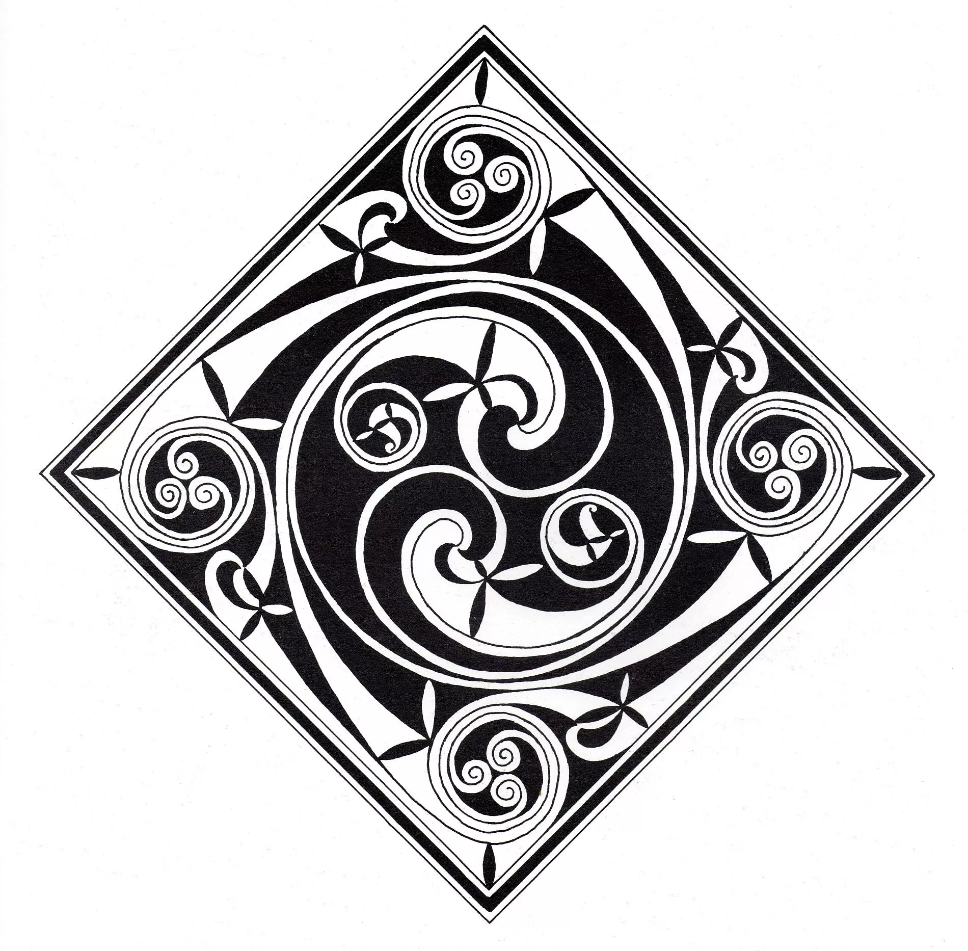 Celtic art - 32 (Printable Coloring Page for adults)
