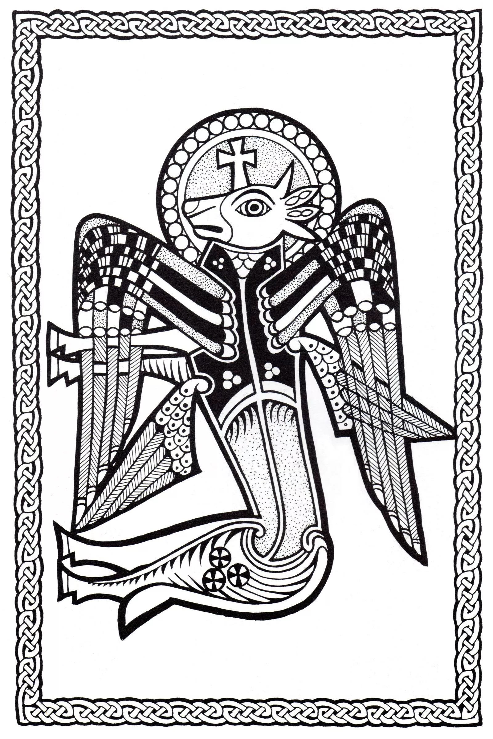 Coloring inspired by a Celtic work of art (Celtic Art)