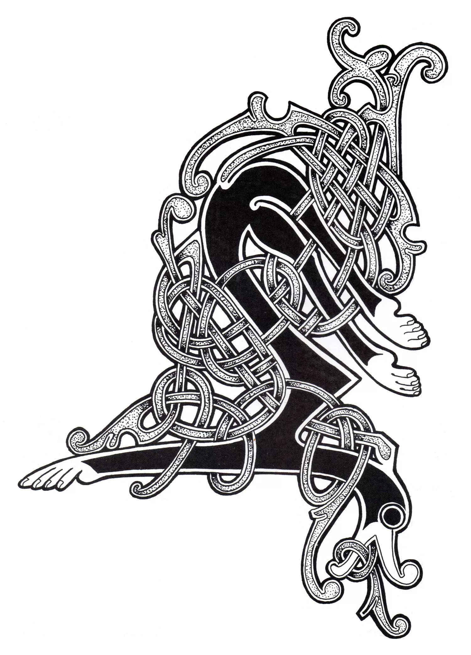 Celtic art - 36 (Printable Coloring Page for adults)