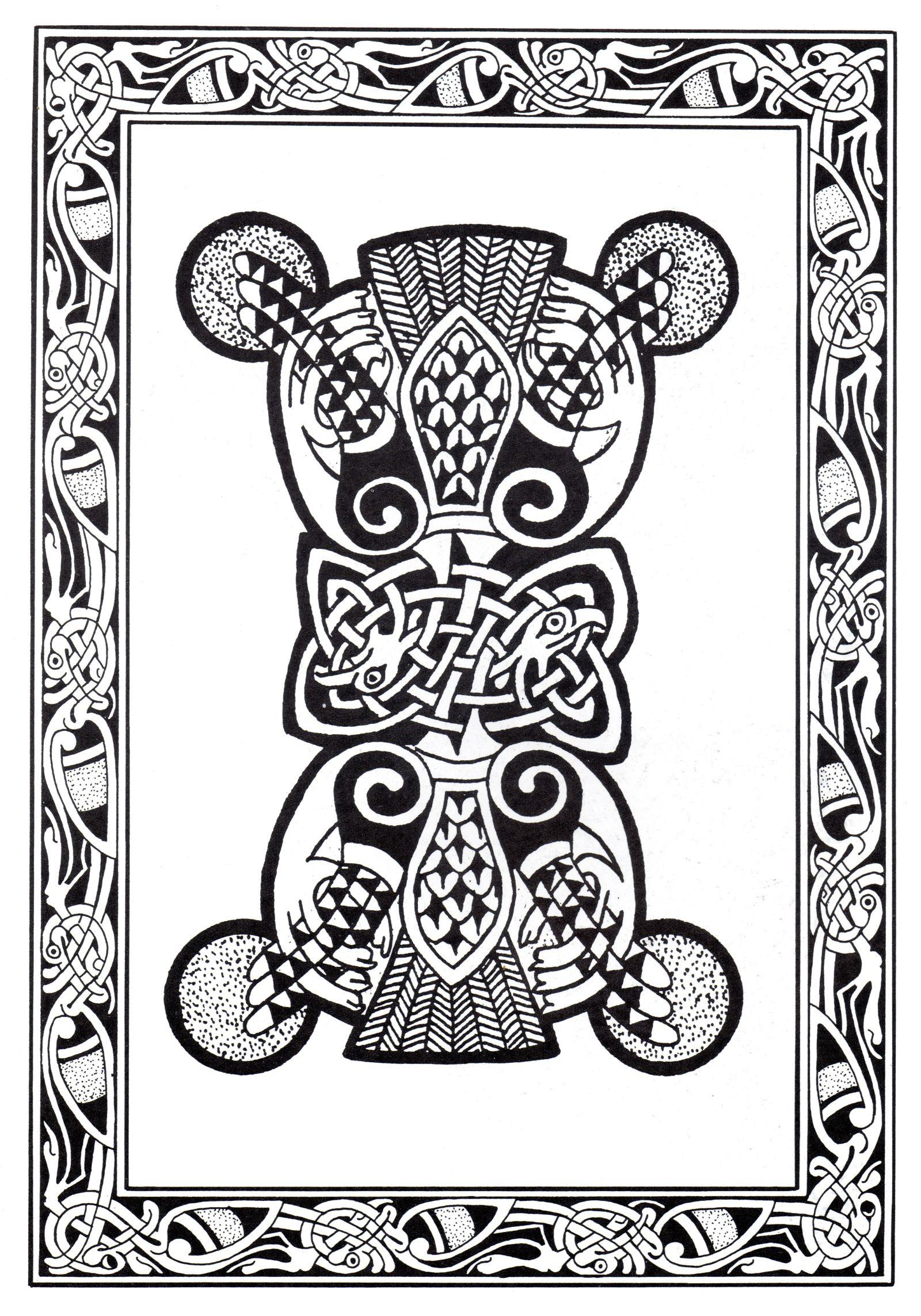 Complex abstract Celtic art design