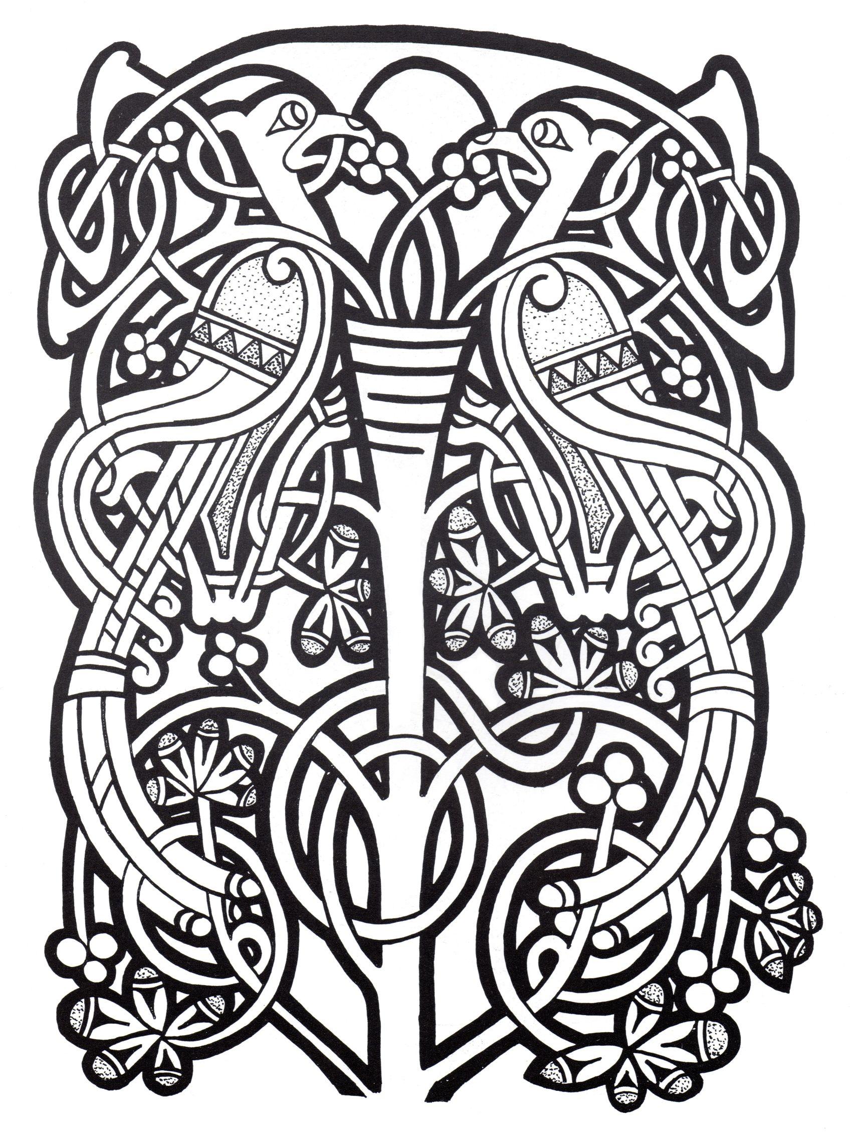 Complex abstract Celtic art design