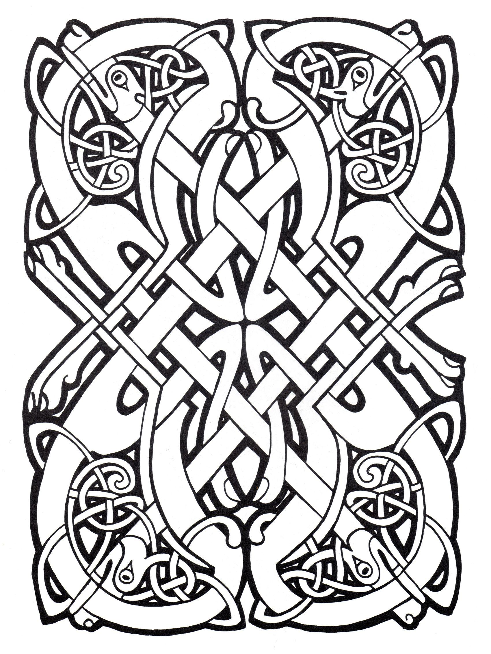 Complex abstract Celtic art design