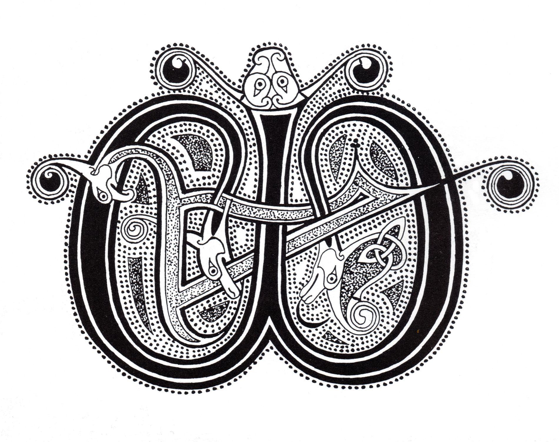 Complex abstract Celtic art design