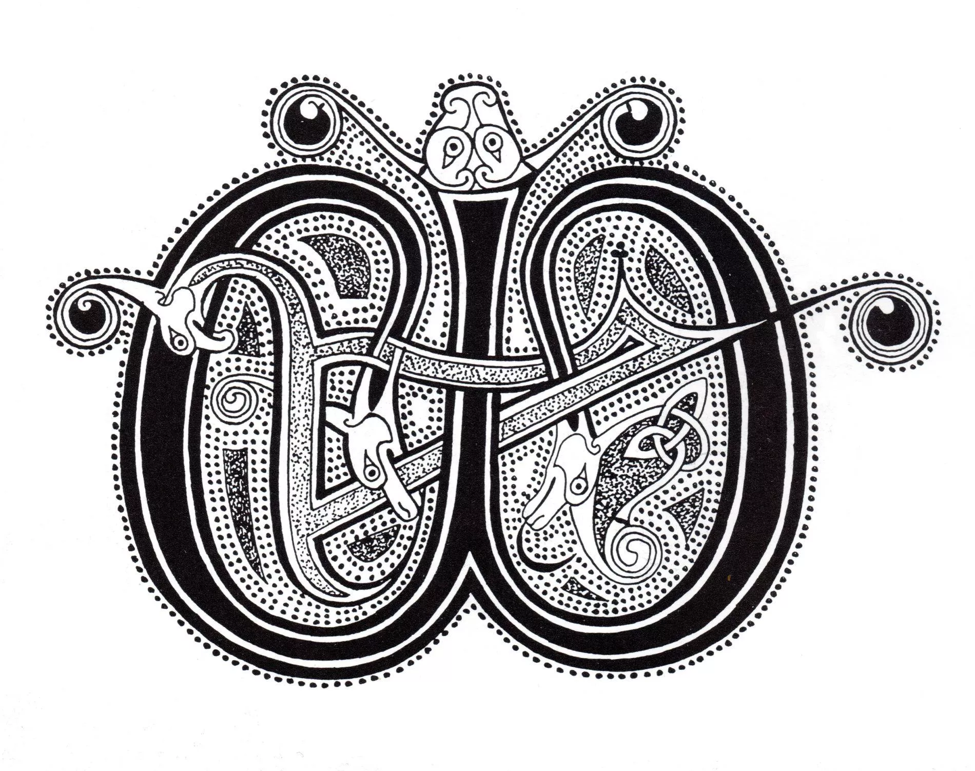 Celtic art - 40 (Printable Coloring Page for adults)