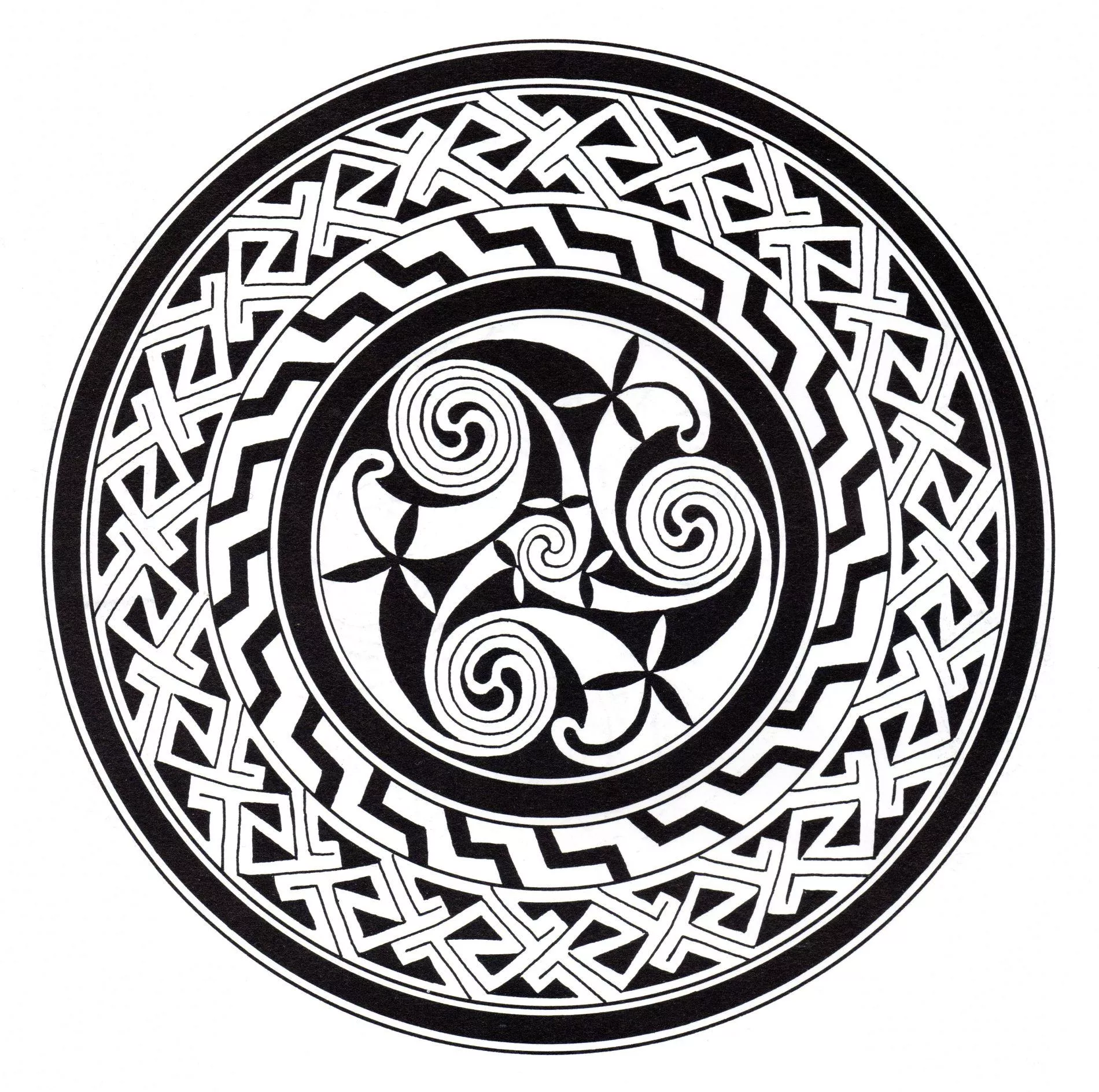 Celtic art - 42 (Printable Coloring Page for adults)