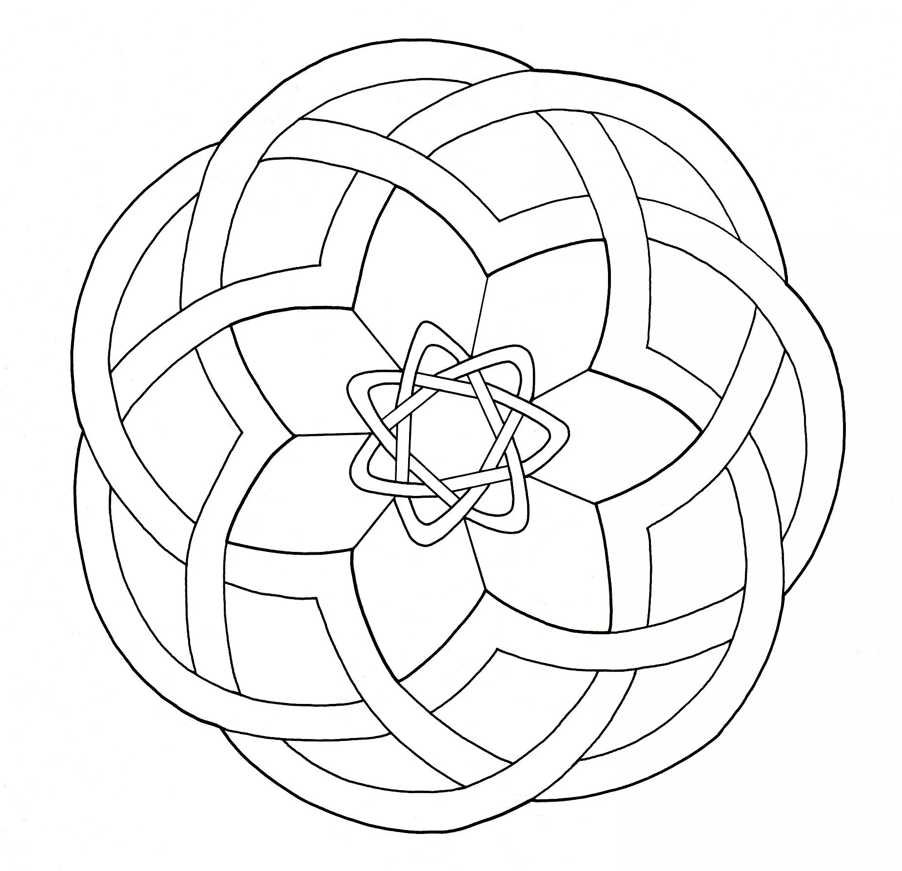 Celtic art - 45 (Printable Coloring Page for adults)