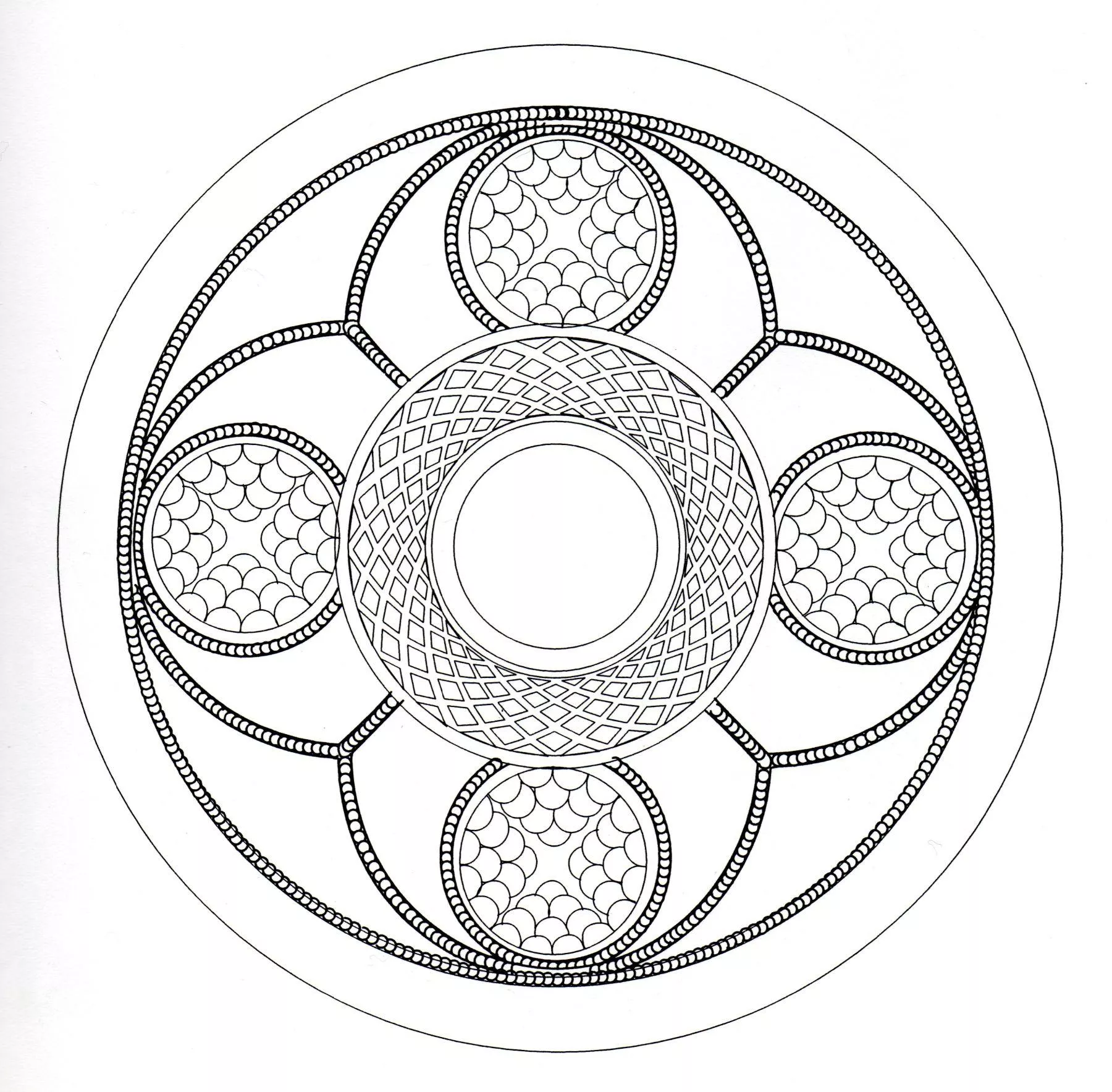 Celtic art - 7 (Printable Coloring Page for adults)
