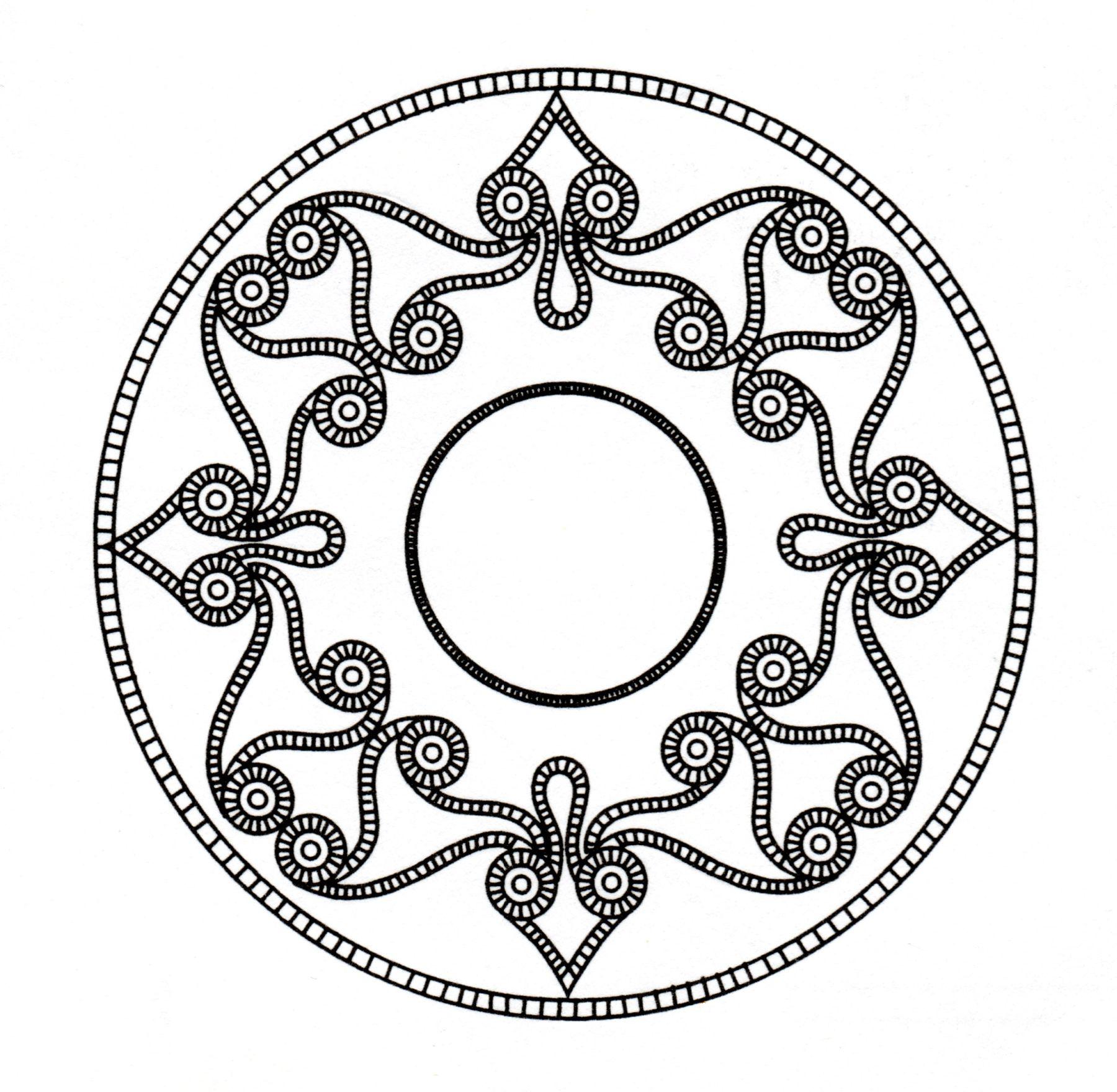 Celtic art drawing looking like a Mandala